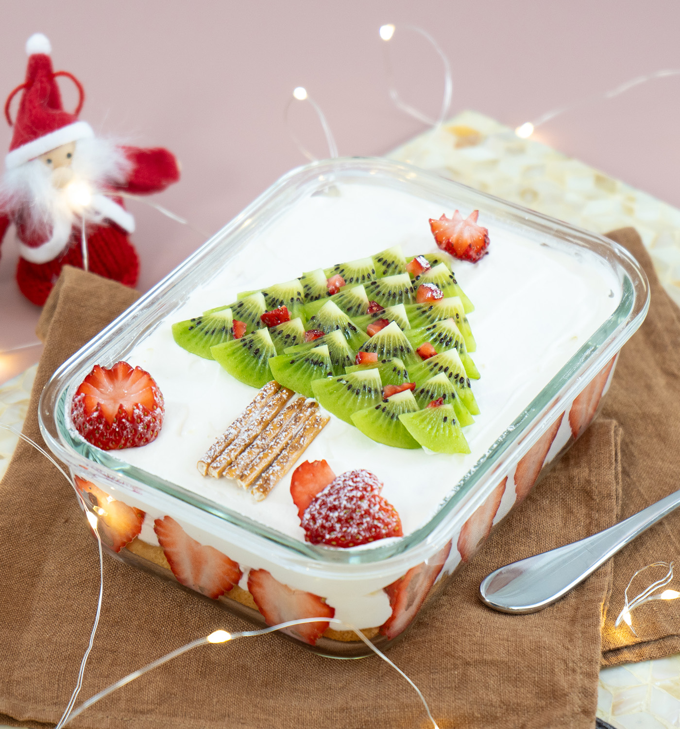 クリスマスツリーのスコップケーキ🎄