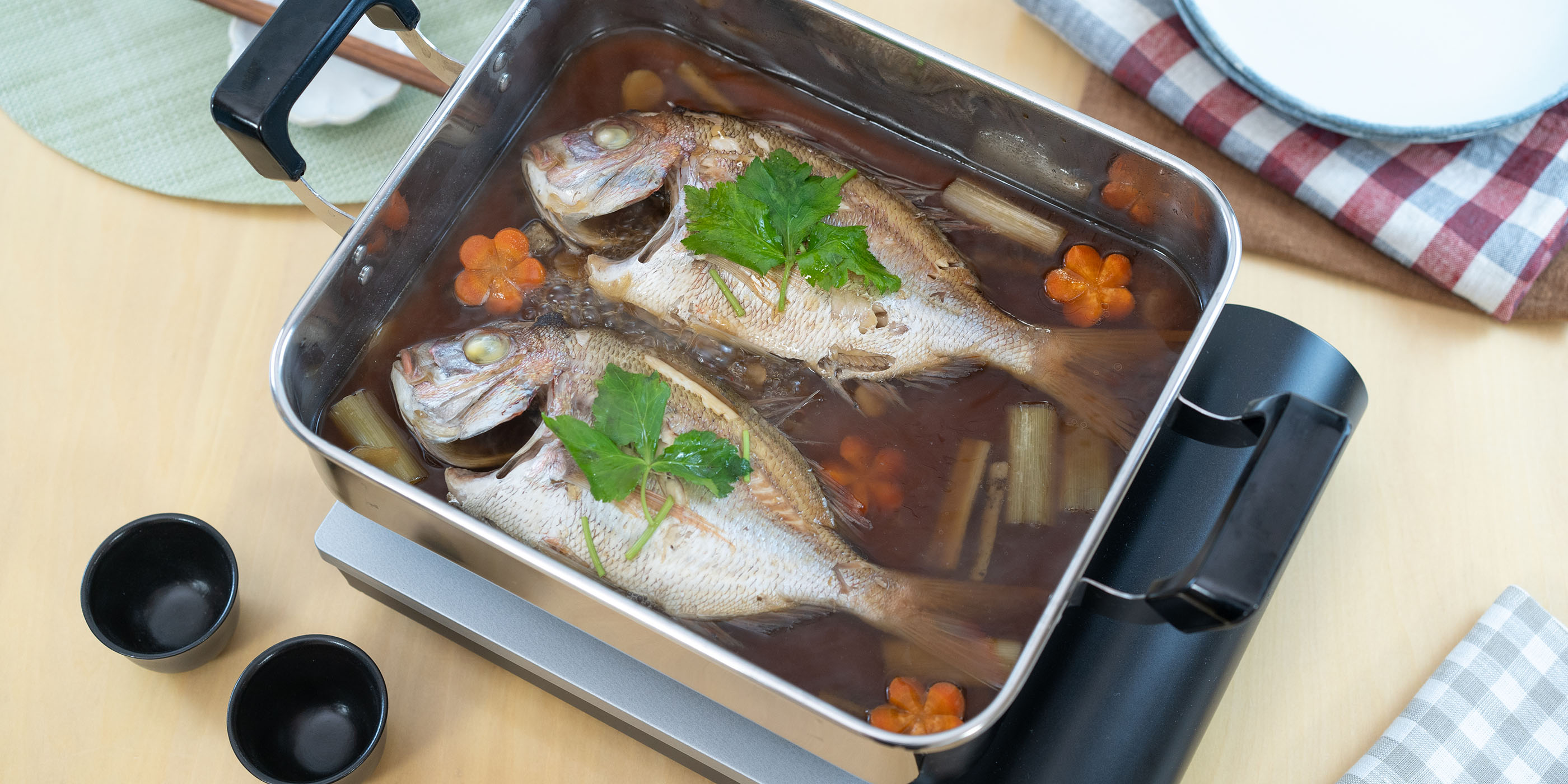 豪華！まるごと1匹！鯛の煮付け